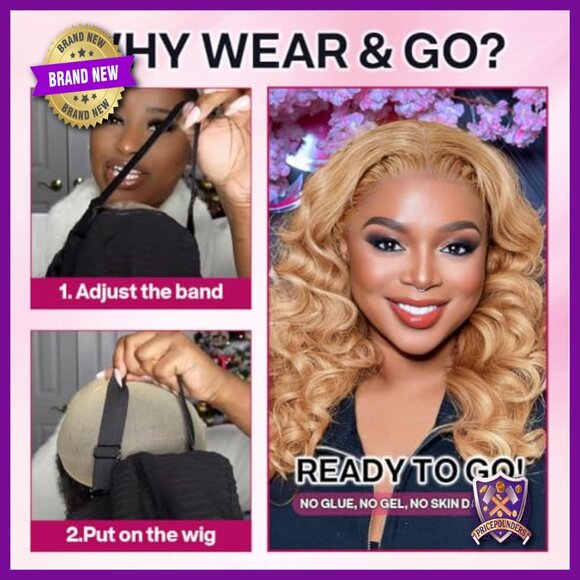 Human Hair Bob Wig 16 Inch Glueless 5x5 HD Lace Closure Wear And Go